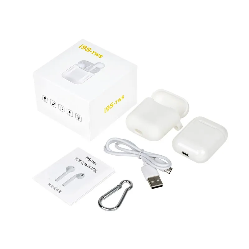 i9s White With Box GutsyMan i7s TWS мини беспроводные Bluetooth наушники стерео i9s TWS наушники i24 TWS гарнитура с зарядной коробкой микрофон для смартфонов - Цвет: i9s White With Box