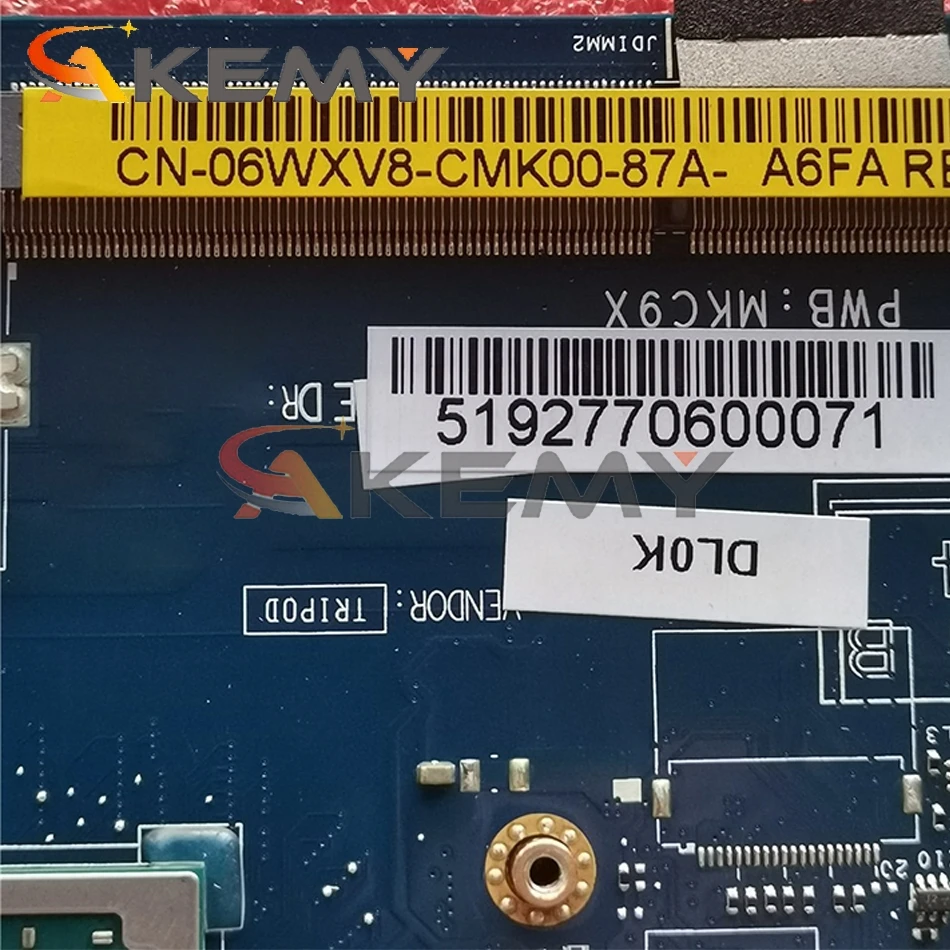 

Akemy BRAND NEW LA-F382P For Dell Latitude 5495 Laptop Motherboard DDM90 MKC9X R5-2500U CN-068J8X 68J8X Mainboard 100% TESTED