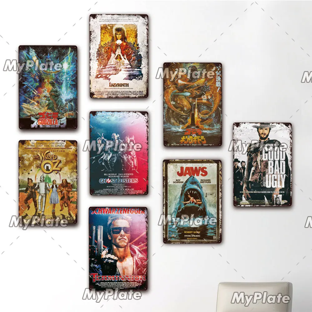 Классический металлический знак фильма Винтаж Жестяная Табличка с надписью