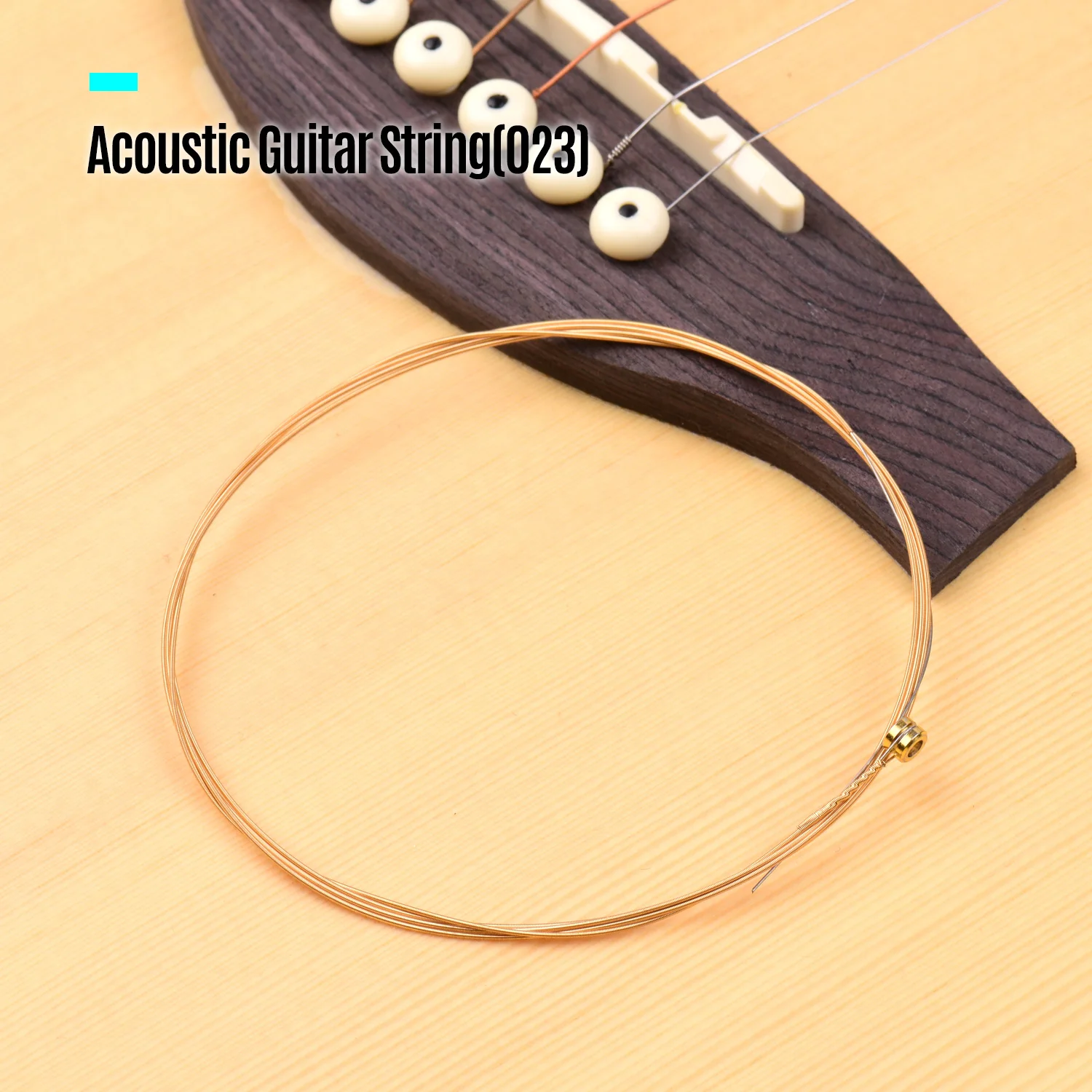 50pcs/pack Single String Acoustic Folk Guitar Replacement Hexagon Alloy Steel Core Bronze guitar string | Спорт и развлечения
