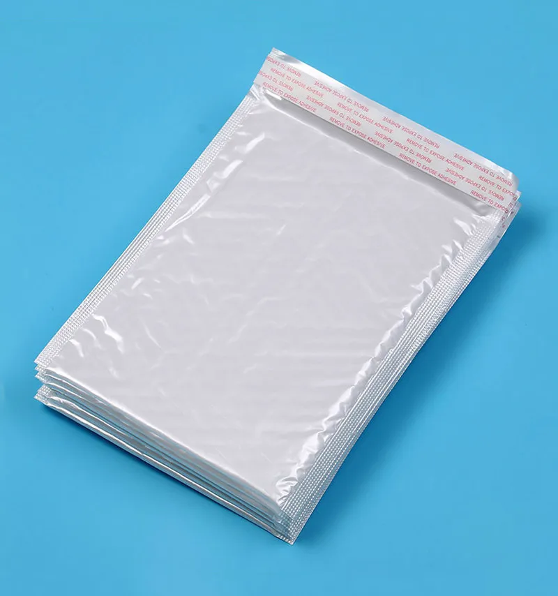 Plastic White Foam Envelope Bag Mailers Padded Shipping with Bubble Mailing Gift Wrap Packaging Bags 50pc 13*21cm |