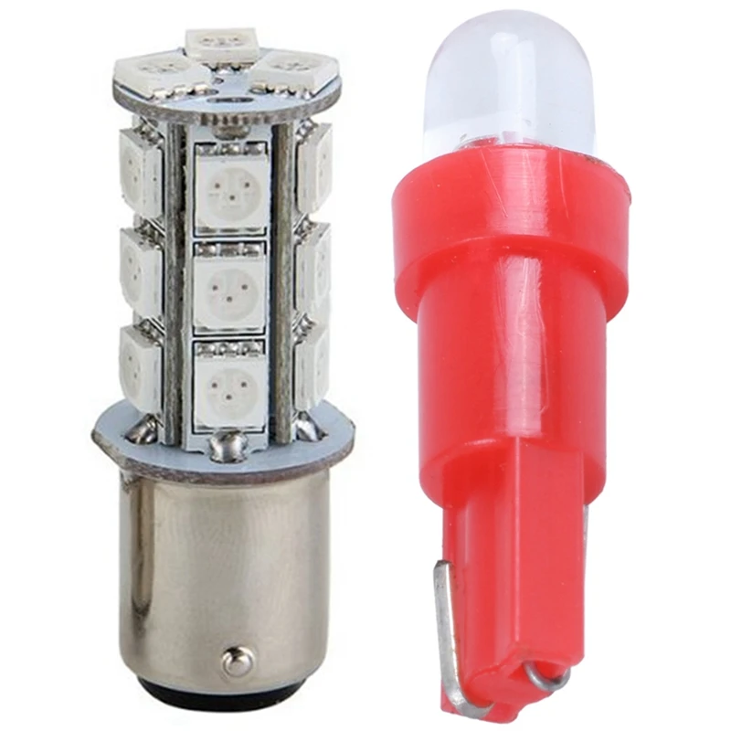 2 шт. 1157 Smd 5050 18 красная светодиодная вспышка автомобильная лампа для стоп сигнала
