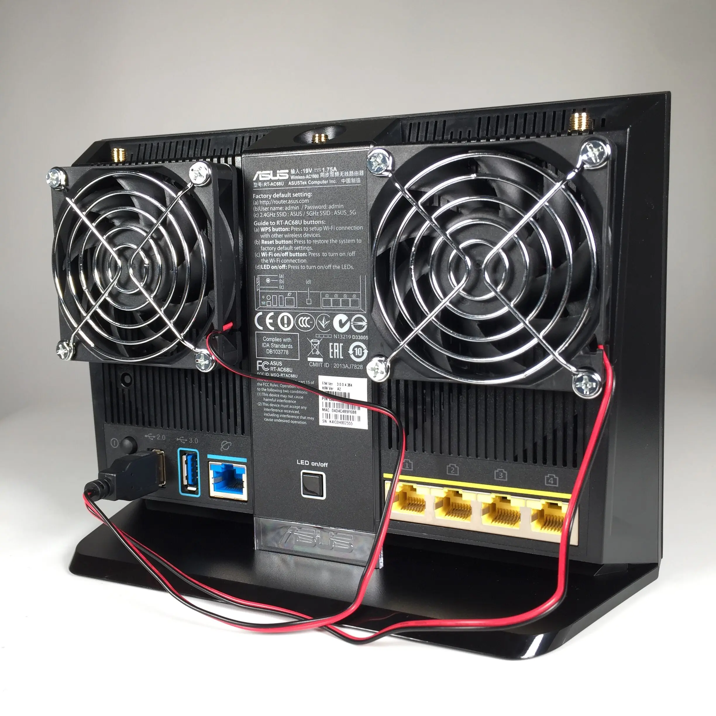 USB-роутер 7 см 5 В бесшумный с Wi-Fi EA4500 R6300 R6200 | Компьютеры и офис