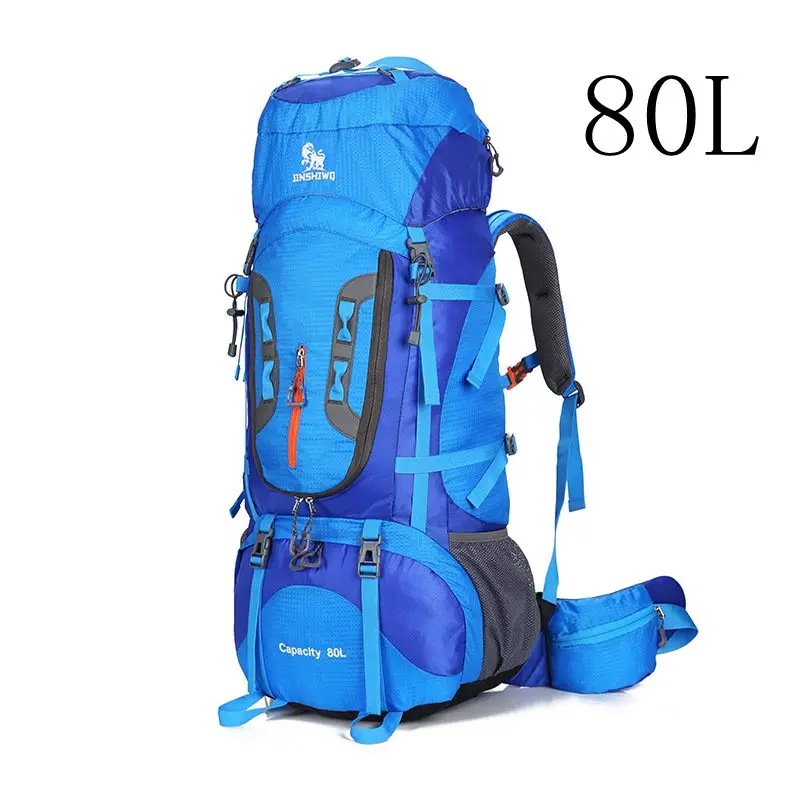 80L рюкзак для походов, походов, альпинизма, нейлоновая сумка, сверхлегкая, Спортивная, для путешествий, посылка, брендовый ранец, рюкзак, сумки через плечо 299 - Цвет: 001