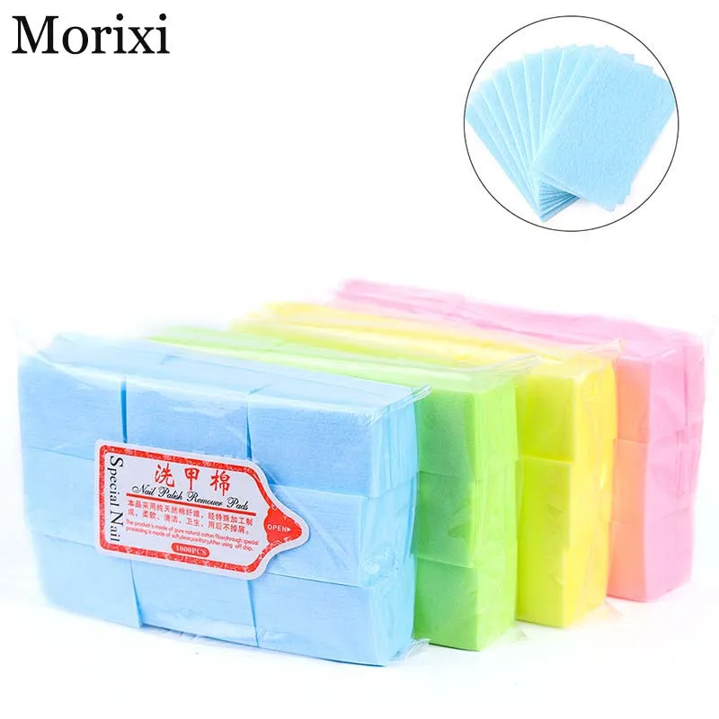 Средство для удаления гель-лака хлопок твердый стиль розовый синий зеленый