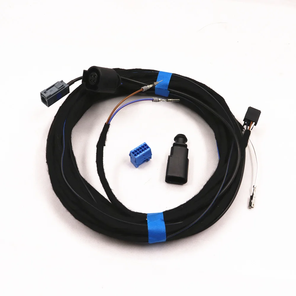 

Откидной кабель камеры заднего вида, эмблема багажника RVC, логотип камеры, жгут проводов задней камеры для VW Golf 7 6 MK6 MK7 Passat B7 CC 5GG 827469