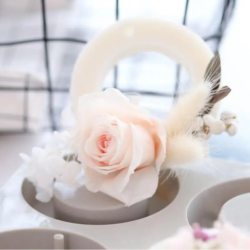 

DIY Aromatherapy Wax Silicone Mold Soap Flower Candle Mould Clay Crafts Gifts Decoration Ornaments Aromatherapy Tablets Molds