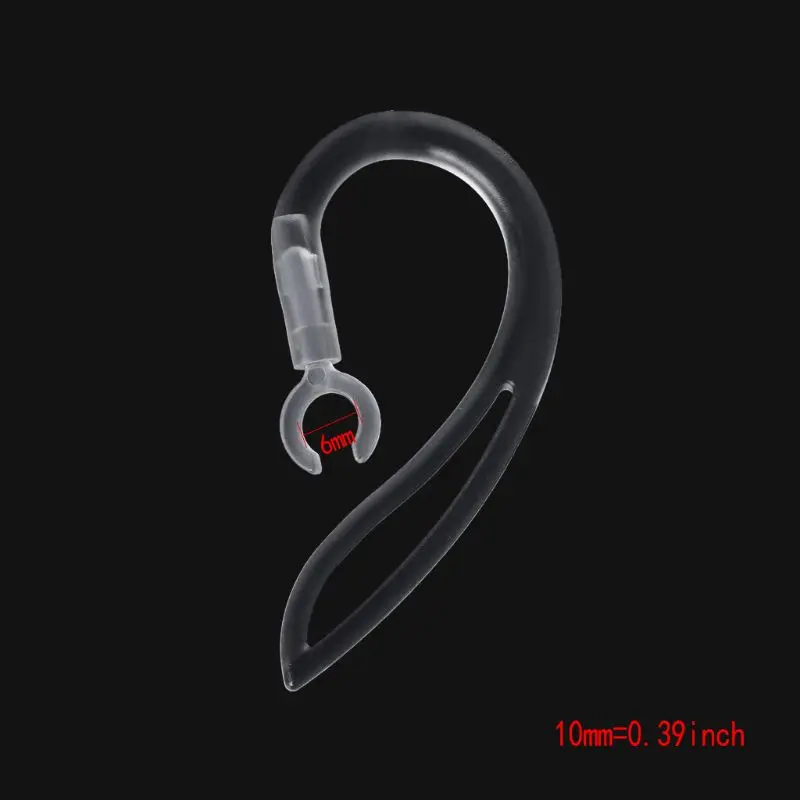 

5mm 6mm 7mm 8mm 10mm Bluetooth Earphone transparent silicone Earhook Loop Clip Headset Ear Hook Replacement Headphone