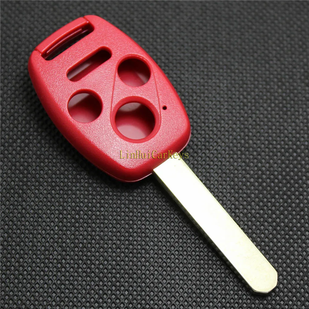 PINECONE для HONDA ODYSSEY RIDGELINE ACCORD CIVIC CR V Key Shell 3 + 1 кнопочный необработанный латунный ключ