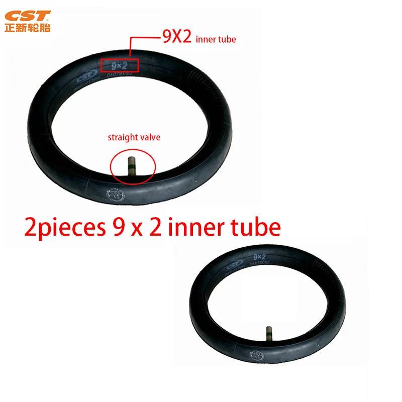 2 pcs front tubes Шины CST трубки для Xiaomi Mijia M365 скутер надувные шины 8 1/2X2 Внутренняя пробка автошины для M365 Pro запасные колеса - Цвет: 2 pcs front tubes