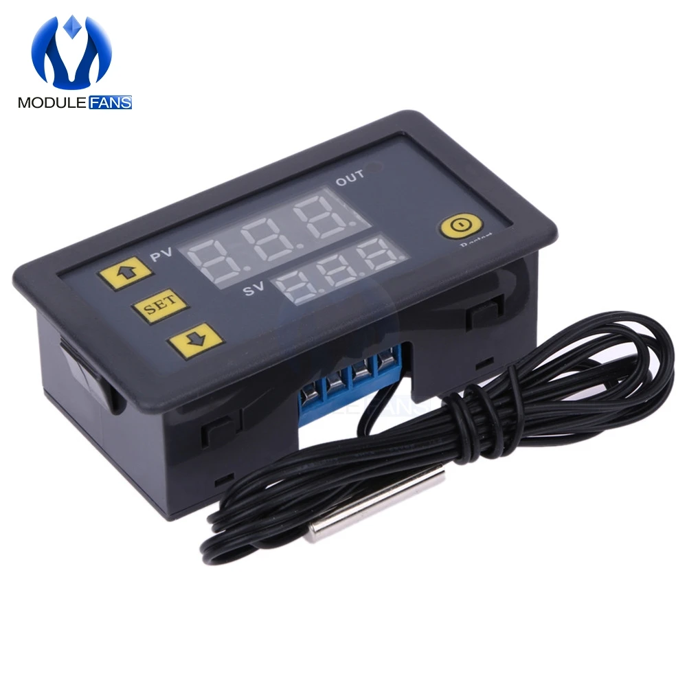 Цифровой светодиодный термостат W3230 высокоточный термометр датчик температуры