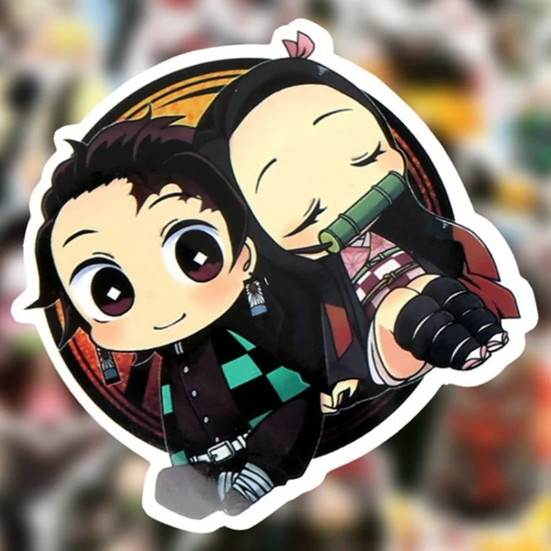 50 шт. аниме лезвие дьявола стикер граффити наклейки для чемодана багаж гитара