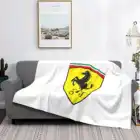 Удобное теплое мягкое покрывало с логотипом Ferrari на четыре сезона, быстрые автомобили, супер-автомобили, автомобили в итальянском стиле