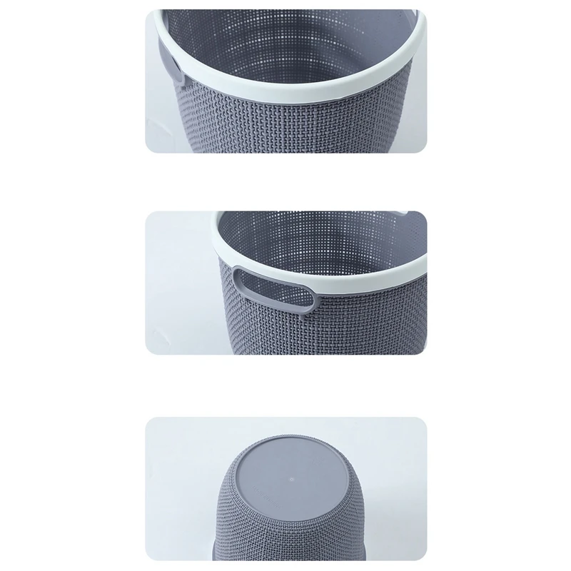 

Dirty Clothes Basket, Laundry Basket, Plastic Hollow Bathroom Storage Basket, Toy Storage Basket