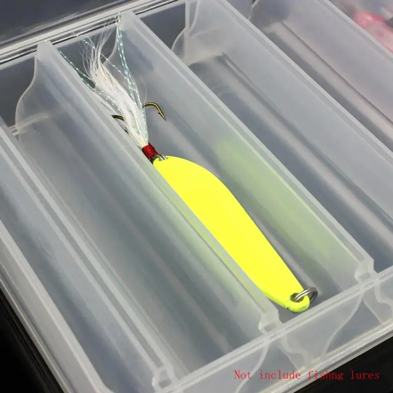 Прочная двойная сторона 10 отсеков креветки Minnow Crank рыболовная приманка коробка
