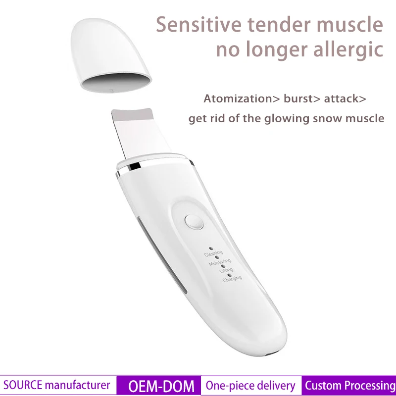 

Ultrasonic Skin Scrubber Peeling Shovel Facial Pore Cleaner Face Spatula Blackhead Deep Face Cleaning Machine Face Skinscrubber