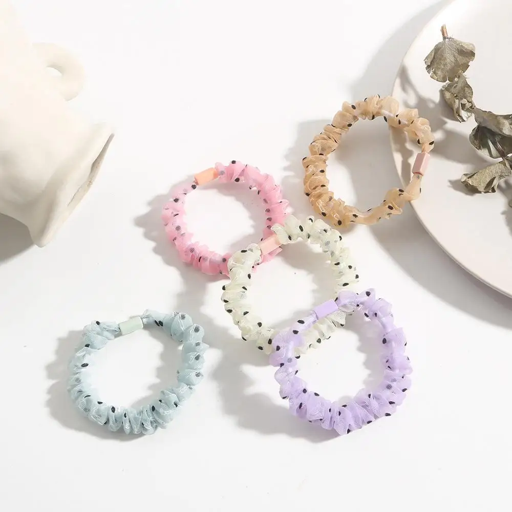 Шелковистые атласные резинки для волос женские эластичные супер фея маленькая