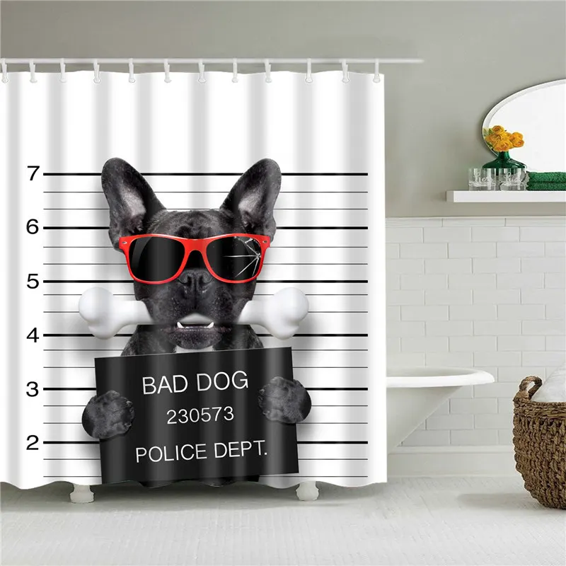 Водонепроницаемая шторка для душа в ванную комнату Полиэстеровая моющаяся