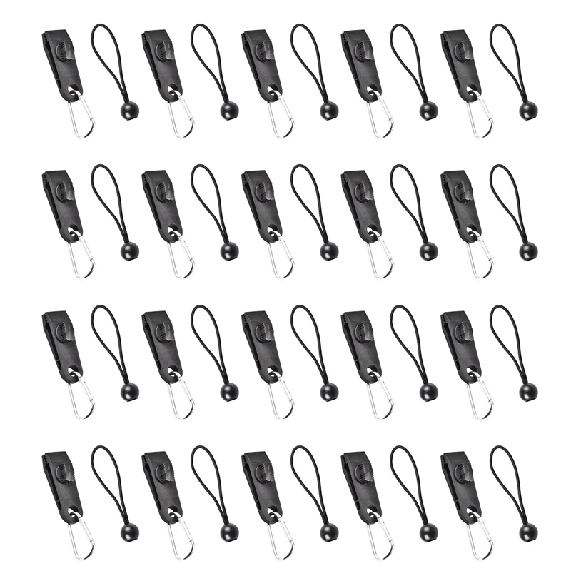 

Top!-20Pcs Tarp Clips with Carabiner Kit Heavy Duty Tent Clips for Camping Canopies Awnings Car Covers Swimming Pool Covers