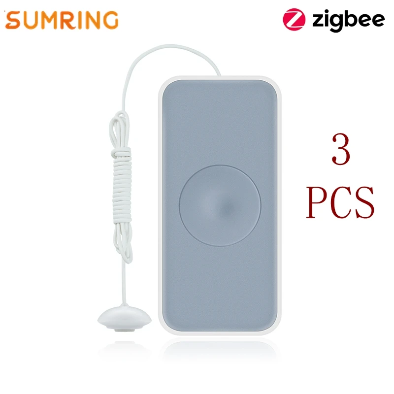 3pcs Zigbee ZHA Open Protocol Wireless Home Automation Water Leakage Sensor With Mobile Phone APP