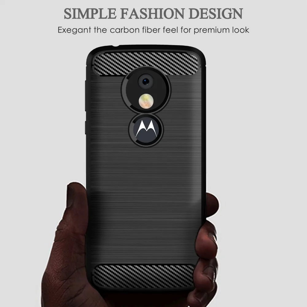 Карбоновый чехол для Motorola MOTO E7 E6S 2020 E G8 Play One Macro G 5G Plus Power Lite Edge S Action Pro Zoom Fusion