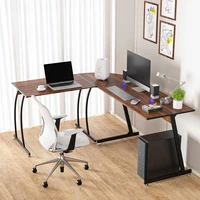 l shaped desktop computer desk furniture corner desk writing table home office furniture workstation standing desk table meubles