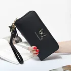 Модный женский кошелек с бабочкой, чехол для телефона с ручкой на запястье, длинный Карманный чехол, Женский кошелек, держатели для карт, 2020
