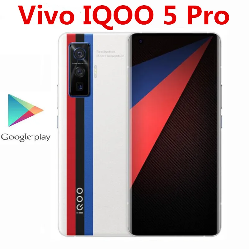 Зарядное устройство Vivo IQOO 5 Pro 5G мобильный телефон 50 МП 13 8 Мп 16 60 зум 120 Вт Snapdragon 865 6