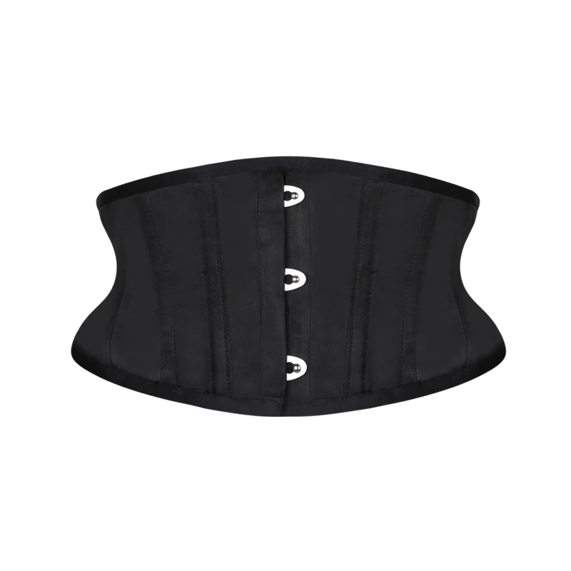 

Women Waist Trainer Corsets Slimming Shaper Belt Short Torso Satin Underbust Corset Sexy Lace Up Bustiers & Corsets