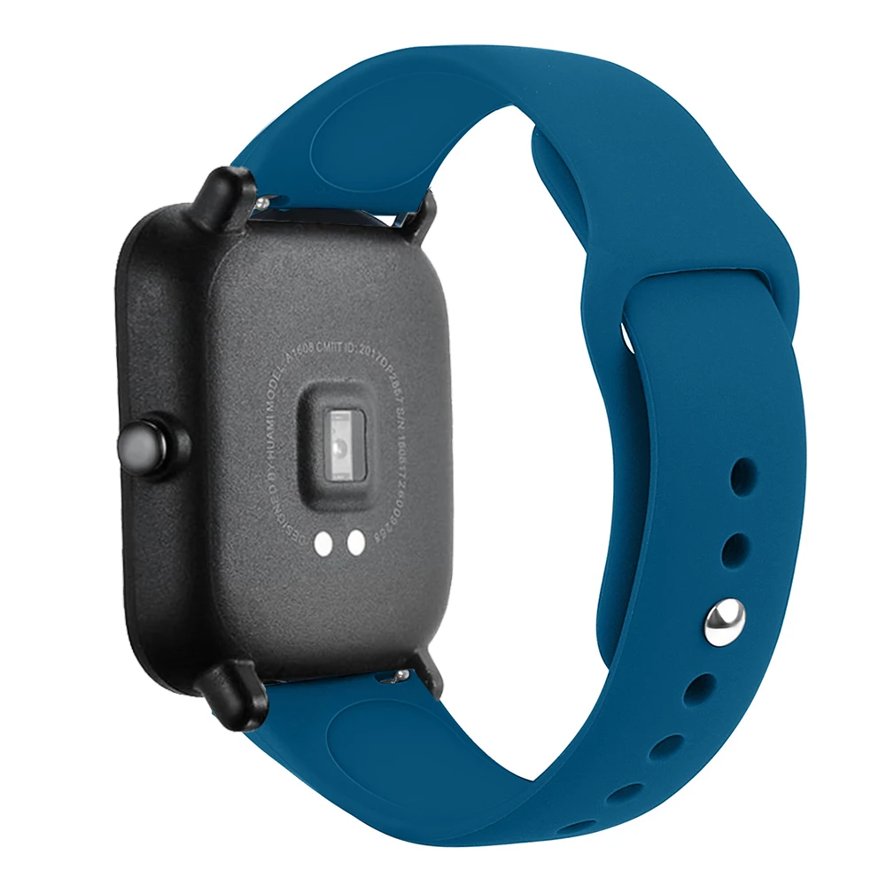 Силиконовый ремешок для часов Ремешок для Huami Amazfit Bip Youth/GTR 42 мм ремешок для часов 20 мм для samsung gear S2 классический браслет