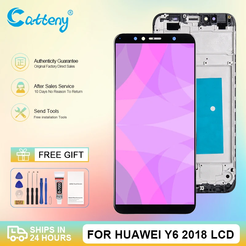 

Дисплей для Huawei Y6 2018 с сенсорным экраном и дигитайзером Y6 Prime 2018 ЖК-дисплей ATU L11 L21 L22 LX1 LX3 L31 L42 в сборе, оптовая продажа