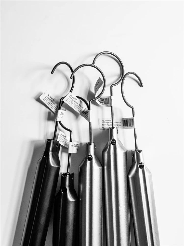 

B-LIFE Foldable Clothes Hanger Multifunctional Hanger Portable Steel Travel Collapsible Coat Drying Rack Retractable