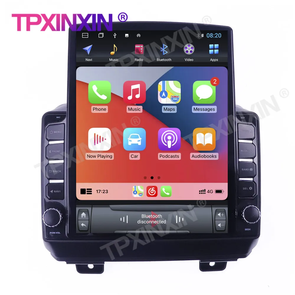 Автомобильный мультимедийный плеер Tesla с сенсорным экраном 2018 дюйма 6 + 128 ГБ Android 10