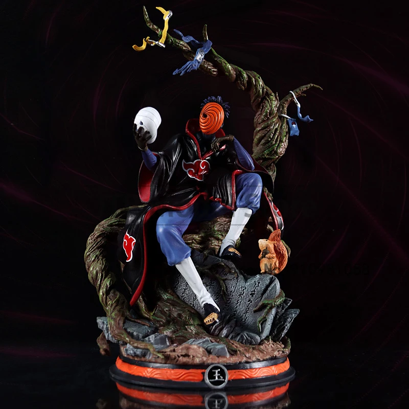 Naruto Shippuden Anime Action Figure Uchiha Obito Figma Model 32CM PVC Statue Akatsuki Oversized Desktop Collectible Toys Gift | Игрушки и