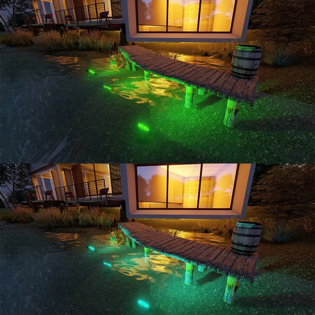 

Disc Spotlight Waterproof Solar Outdoor Disc Underwater Light High-brightness LED Ground Plug Courtyard Lawn RGB Pool Spotlight