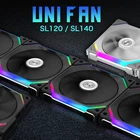 Lian Li UNI FAN SL120 SL140 без кабеля, контактная точка для приема сигнала питания, дизайнерские Кабельные модули, черный, белый