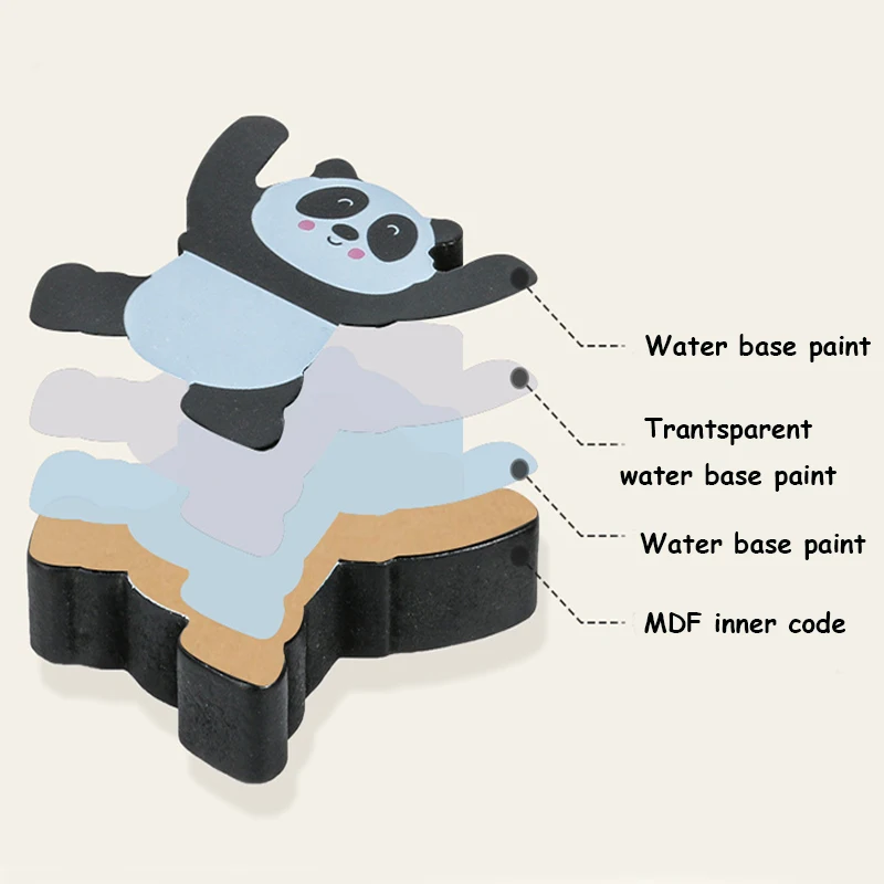Милая панда складные блоки деревянная балансирующая игра игрушка для детей