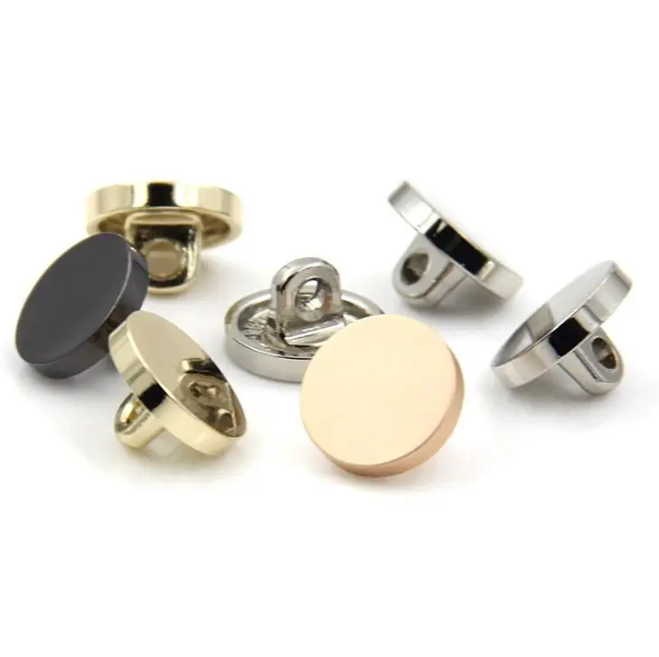 10 шт./лот металлические пуговицы аксессуары для одежды плоская Золотая пуговица