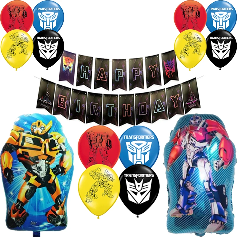 1 набор преобразования Фольга воздушные шары черный красный желтая Пчелка