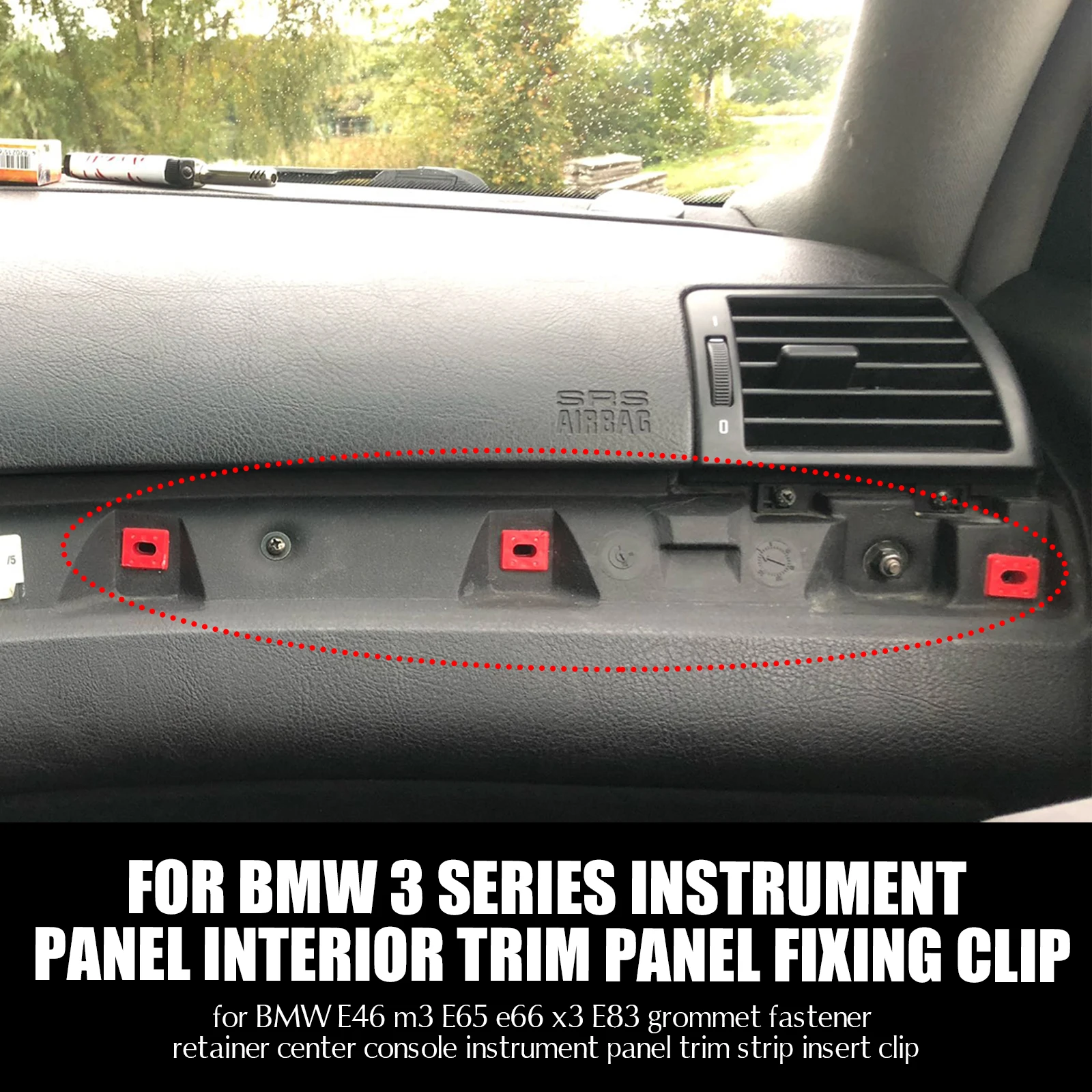 Центральная консоль приборная панель отделка полосы вставки клипсы для BMW E46 M3 E65