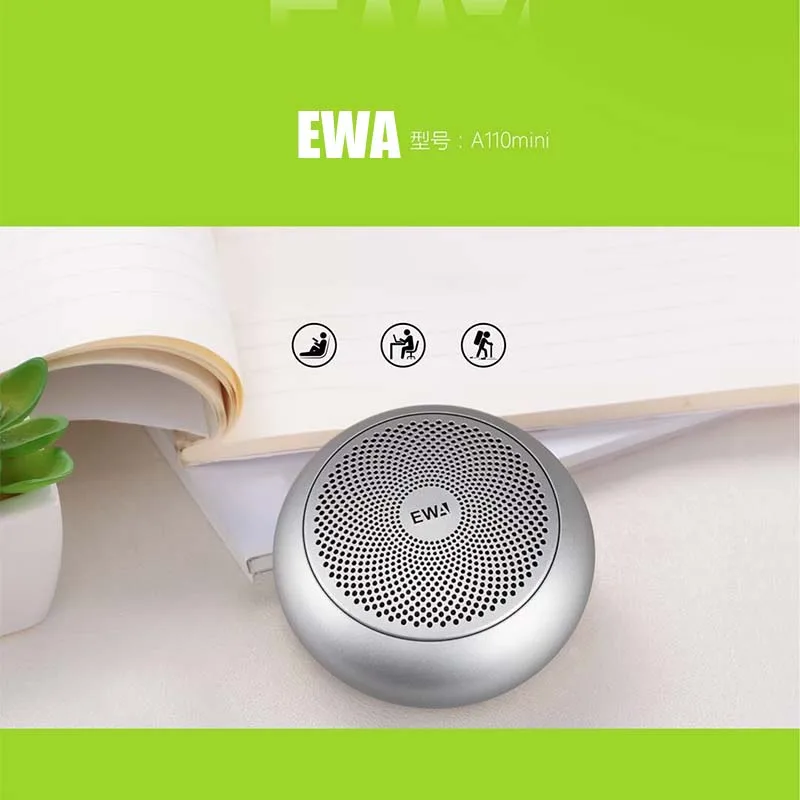 Bluetooth Колонка EWA A110 портативная TWS mp3 плеер беспроводной динамик для