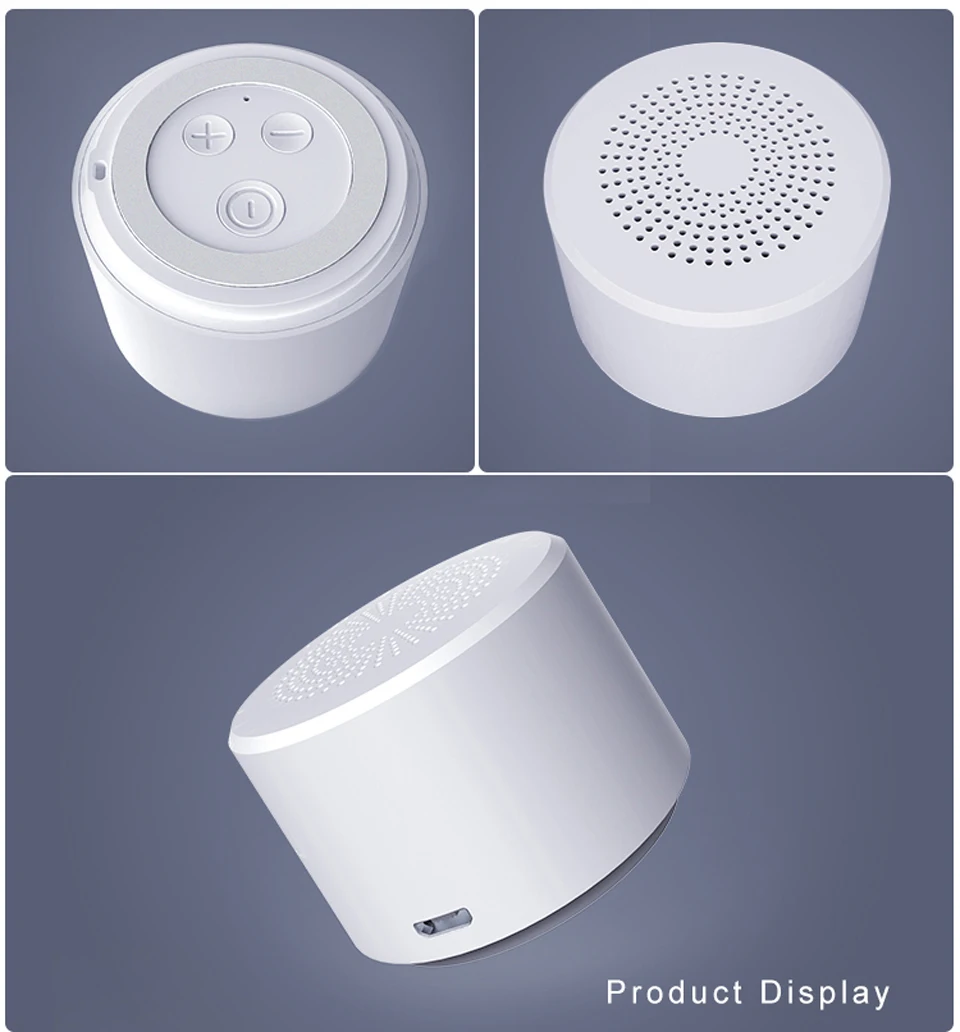 Круглый Портативный мини беспроводной Bluetooth динамик сабвуфер умный Голосовое управление портативный Bluetooth динамик 5,0