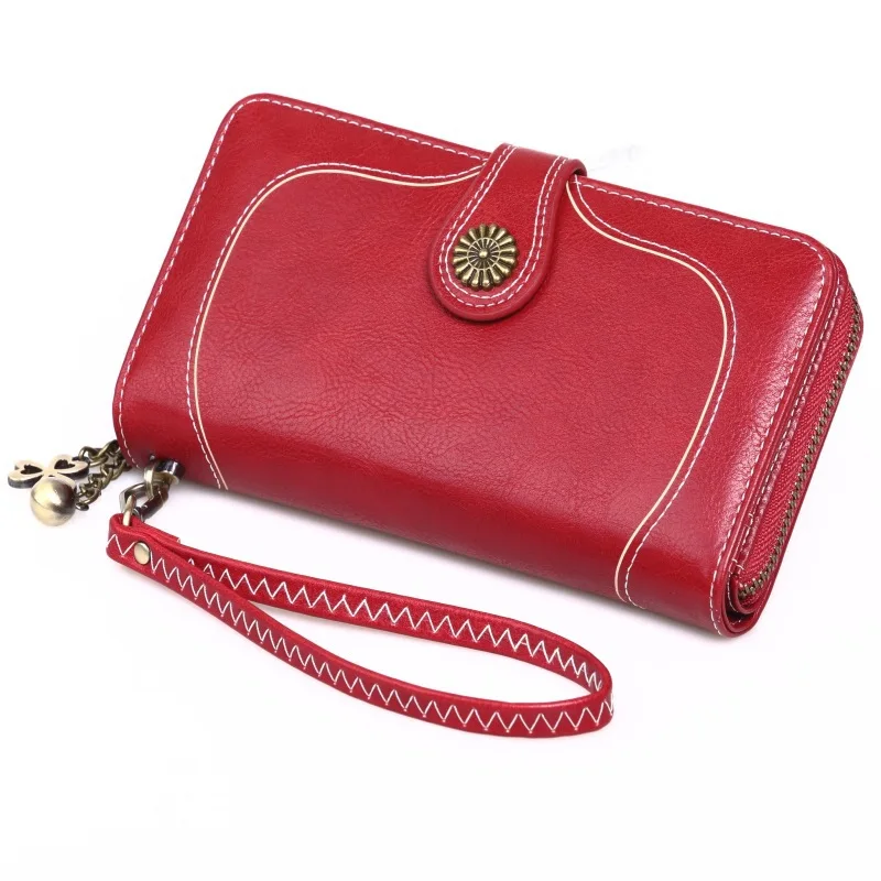 Тестовый мужской кошелек из натуральной кожи брендовый дизайнерский короткий на