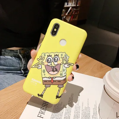 Starktni Фильм Действие Хлопушка доски чехол для телефона для iphone XR 11Pro Max 6 X XS MAX 6S 7 8 Plus Мягкий ТПУ задняя крышка чехол s - Цвет: SpongeBob