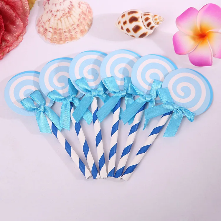Cake topper 5pcs Декоративные вилки Дисней Микки Маус на день рождения, ложки, ножи, чашки, тарелки, баннеры, шляпы, соломинки, Микки, вечерние украшения - Цвет: Cake topper 5pcs