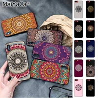 maiyaca mandala flower pattern smart cover phone case for iphone 13 12 pro max se 2020 11 pro xs max 8 7 6 6s plus x 5 5s se xr