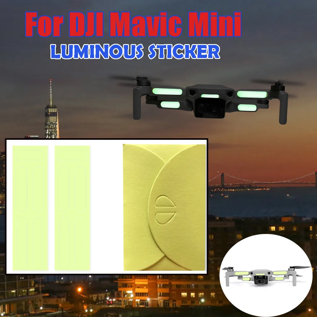 

For DJI Mavic Mini Quadcopter Drone Decal Decoration Luminous Stickers Flighting