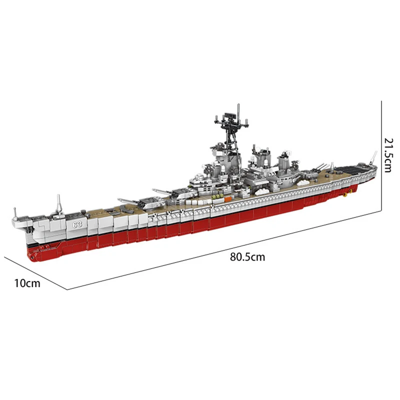В наличии XINGBAO 06030 Missouri Battleship пиратский корабль имперские военные корабли