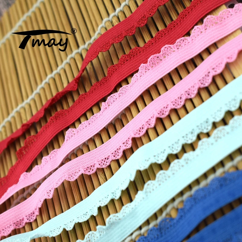 #2004 классические эластичные ленты в форме Зубцов кружева 8 цветов детское женское