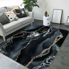 3D черный мраморный ковер, Декоративный Напольный коврик, ковер, напольный коврик, абстрактная живопись
